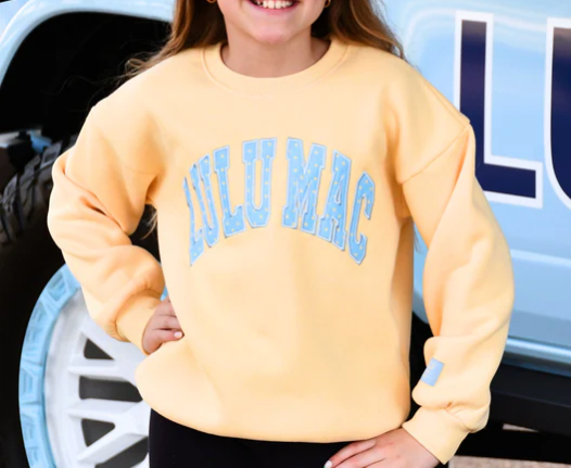 LuLu Mac Yellow/Blue Sweatshirt