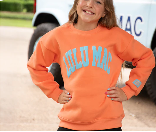 LuLu Mac Orange/ Blue Sweatshirt