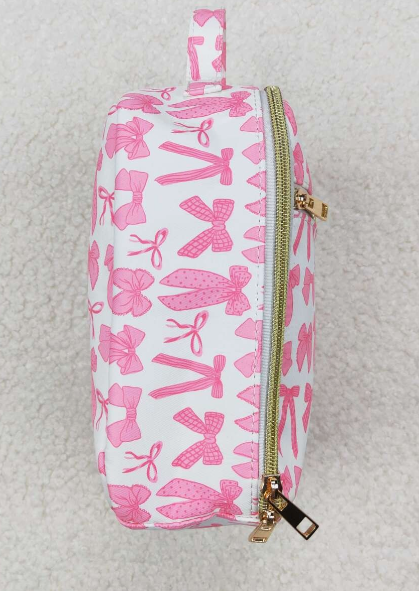 Pink Bow Kids Girls Lunch Box Bag