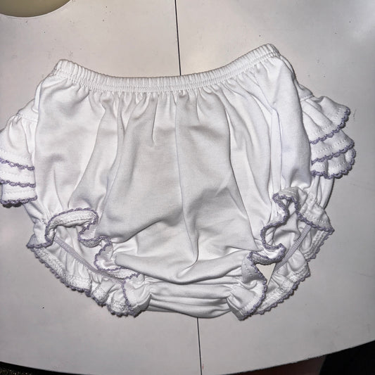 Lilac Ruffle Diaper Cover