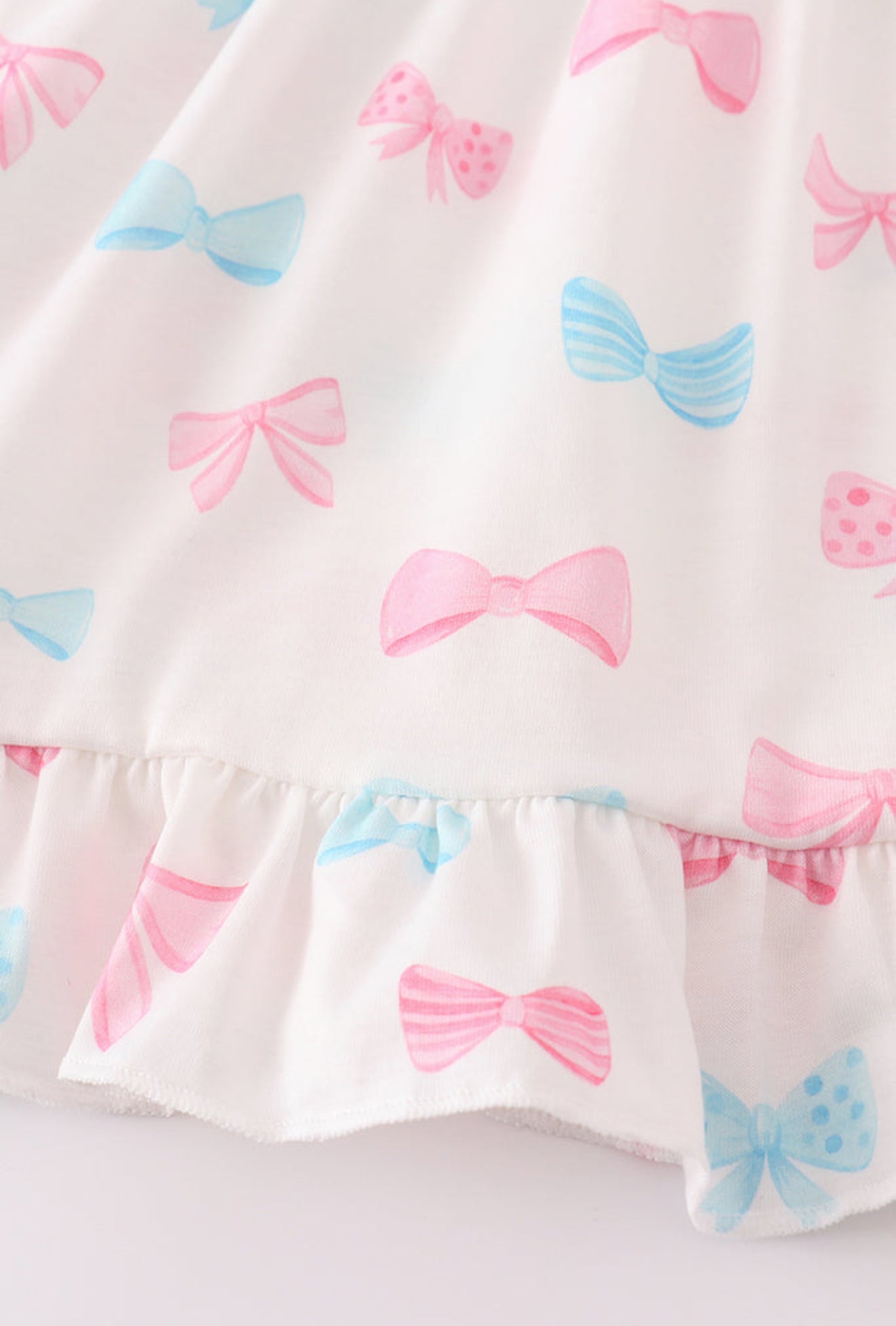 PINK BOW EMBROIDERY GIRL SET