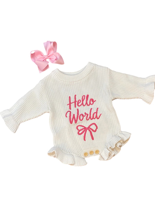 Hello Word in White/Pink