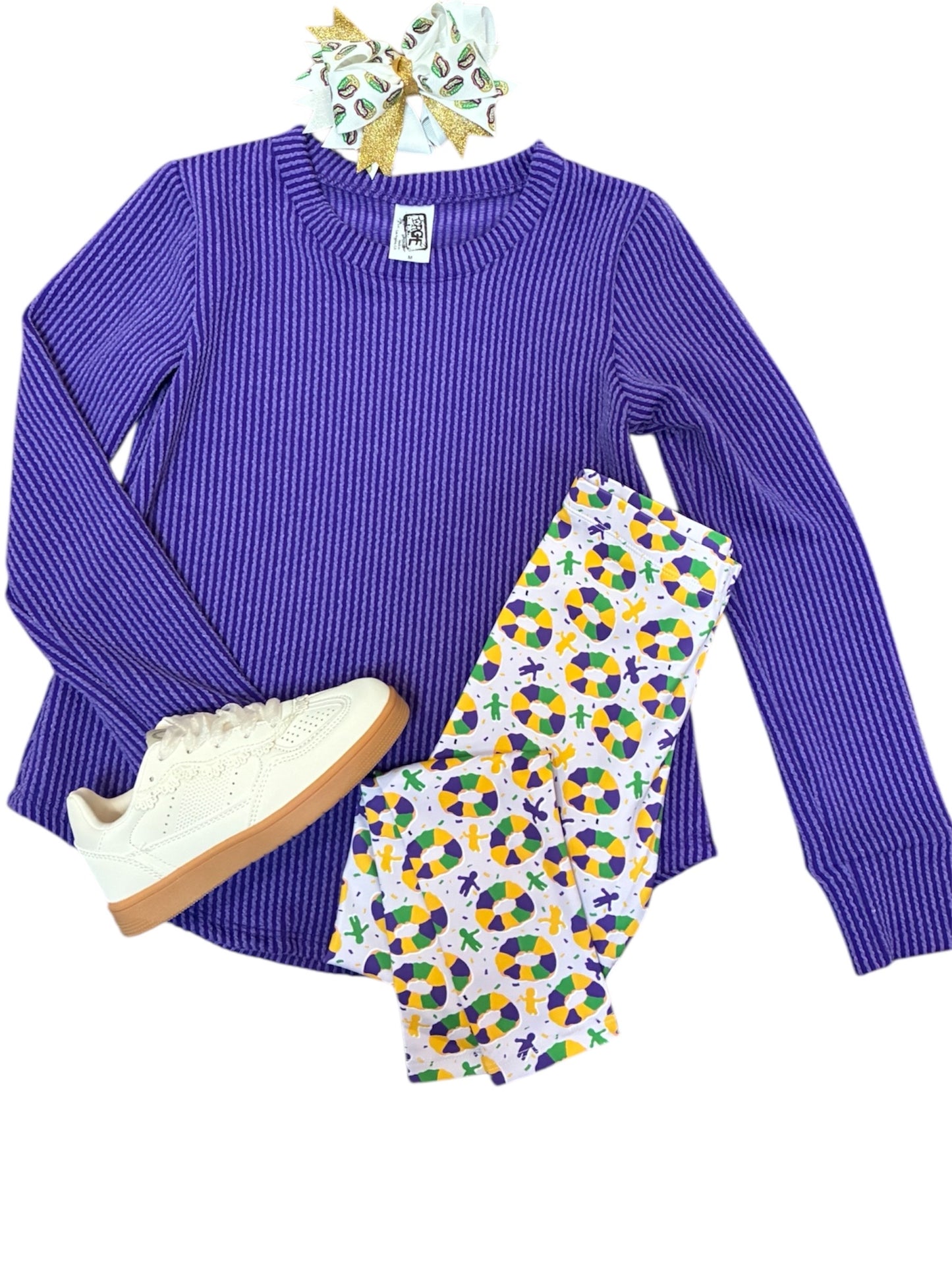 vintage washed purple top