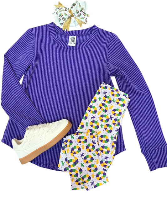 vintage washed purple top
