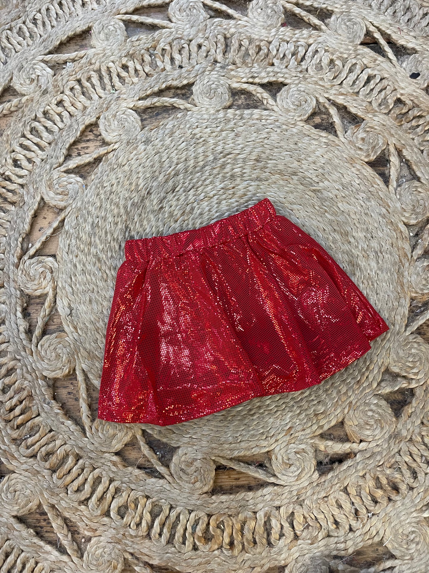 Blakely Skort in Red Sparkle