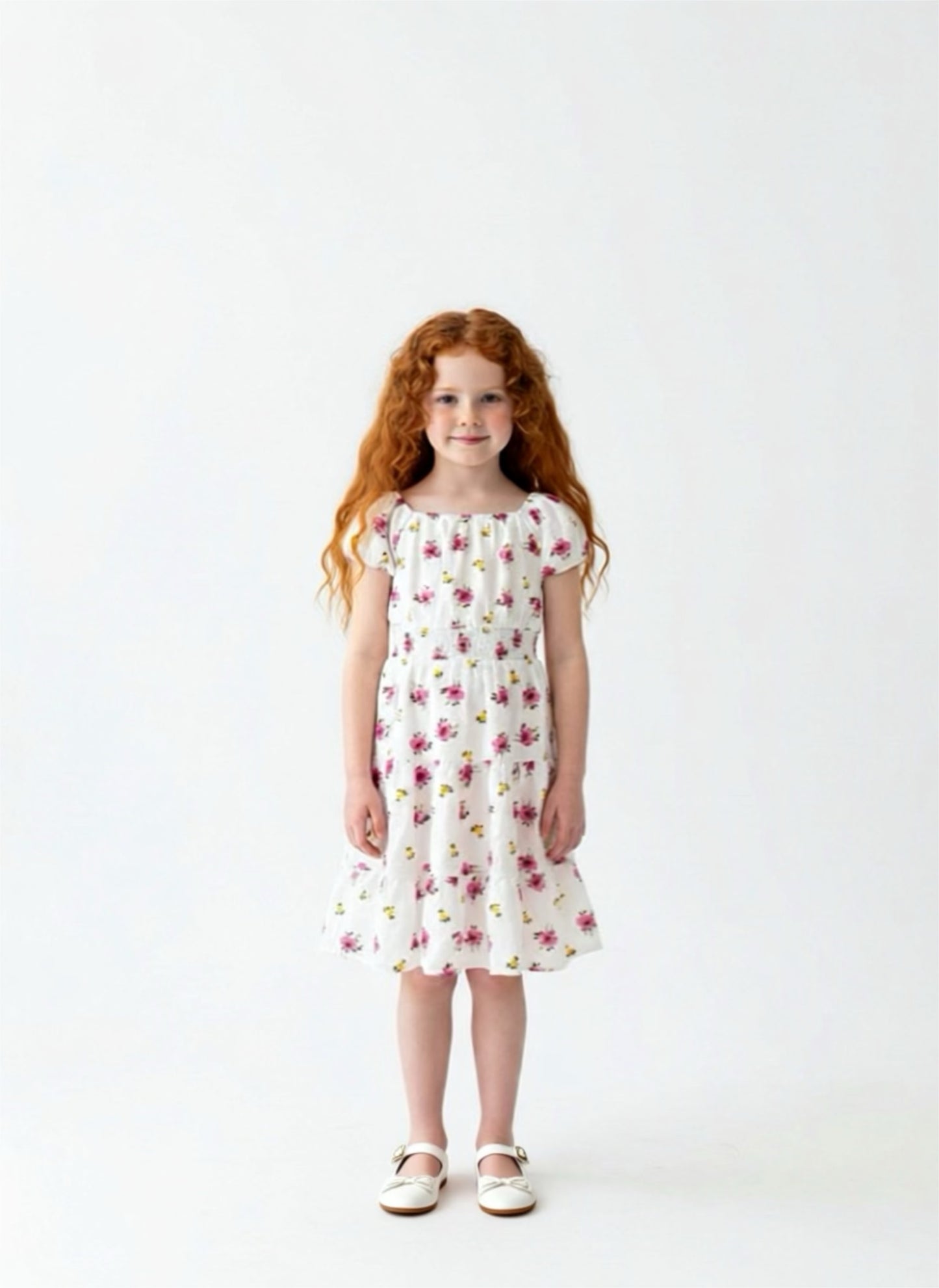 Floral combo dress