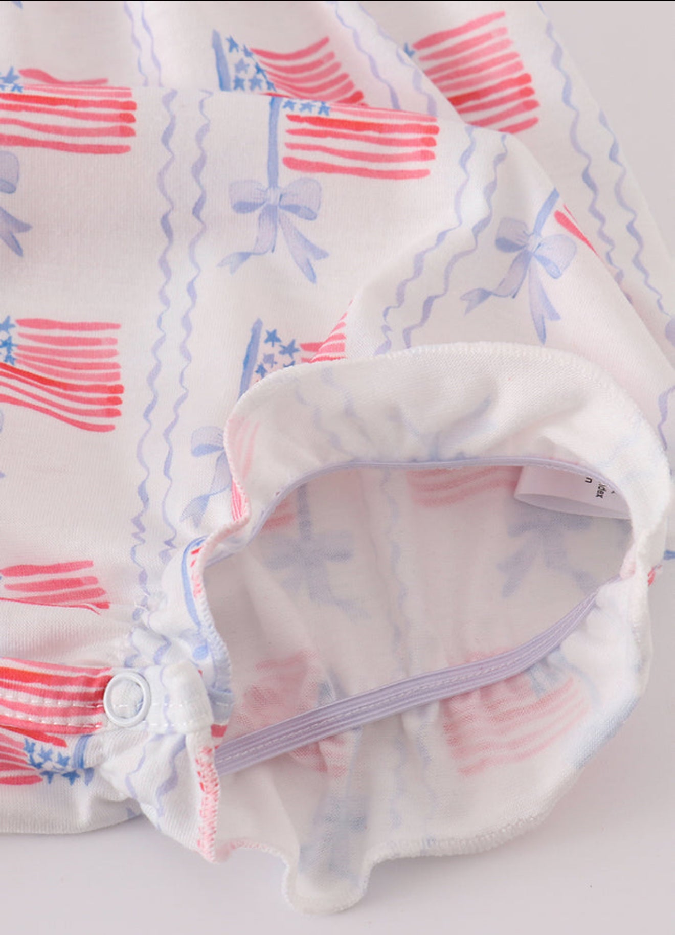 BOW EMBROIDERY SMOCKED BUBBLE