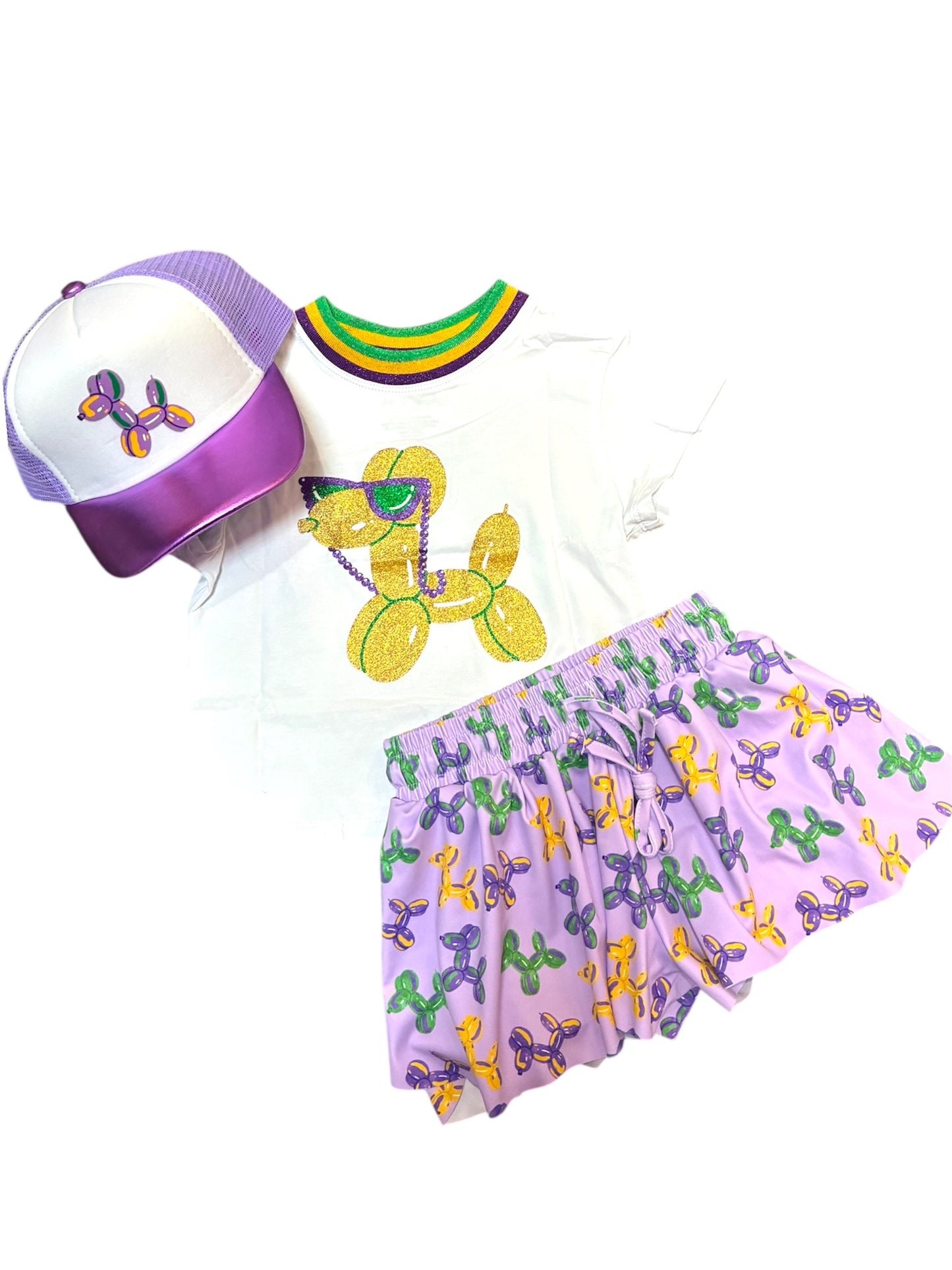 Balloon dog  butterfly shorts