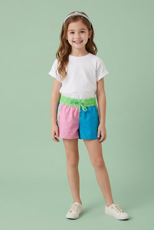 PASTEL COLOR BLOCK SHORT