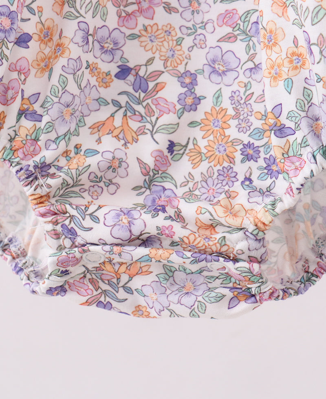 PURPLE FLORAL WOVEN LACE BUBBLE