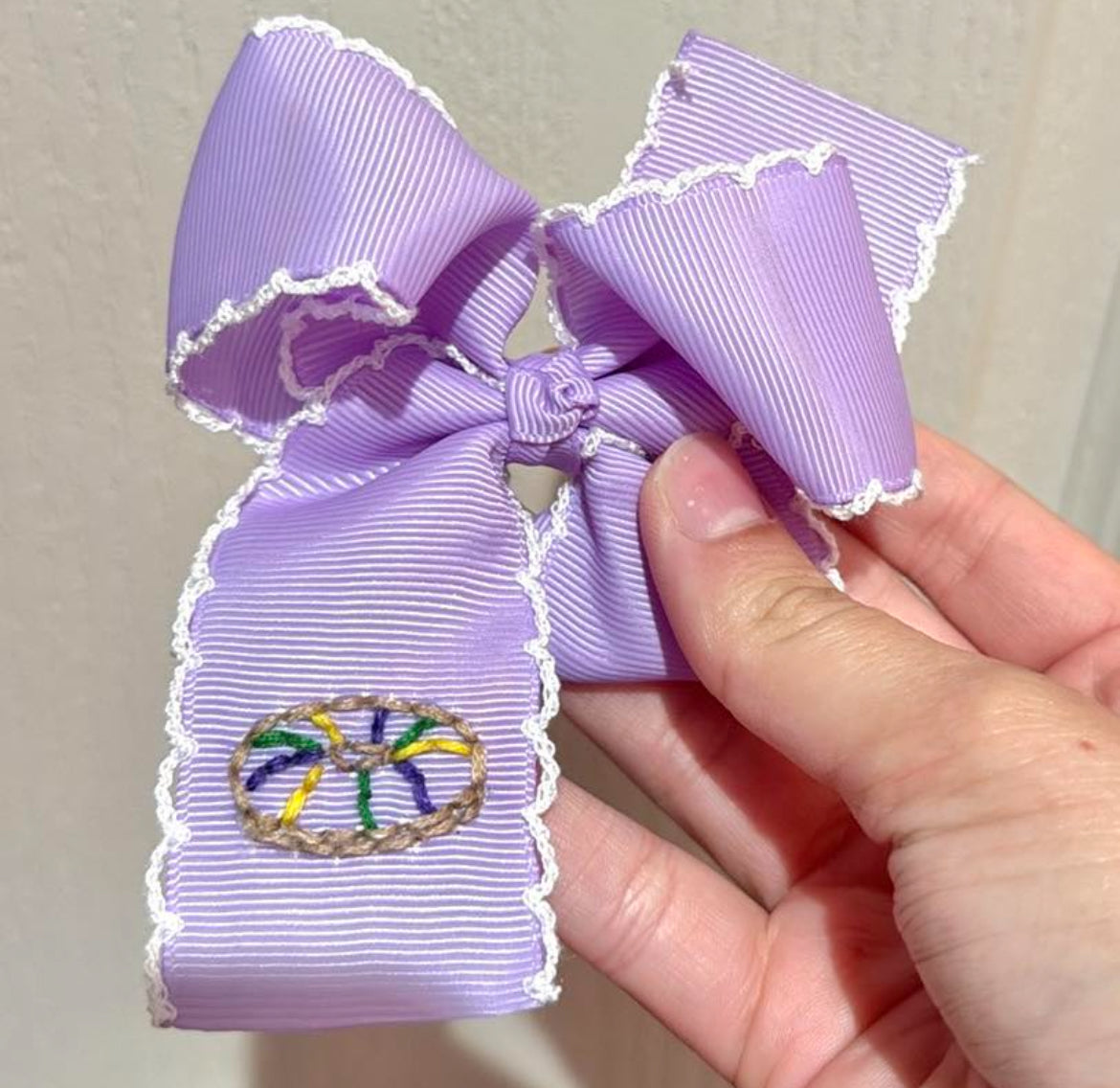 5" King Cake on purple