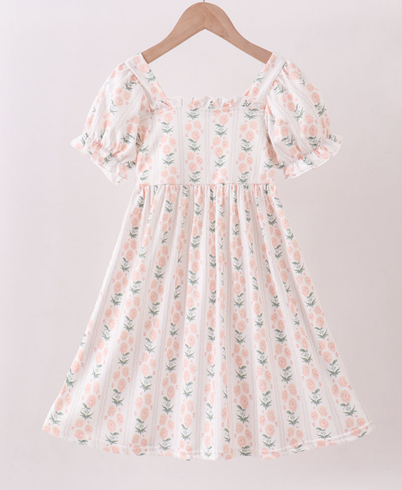 Sage floral dress