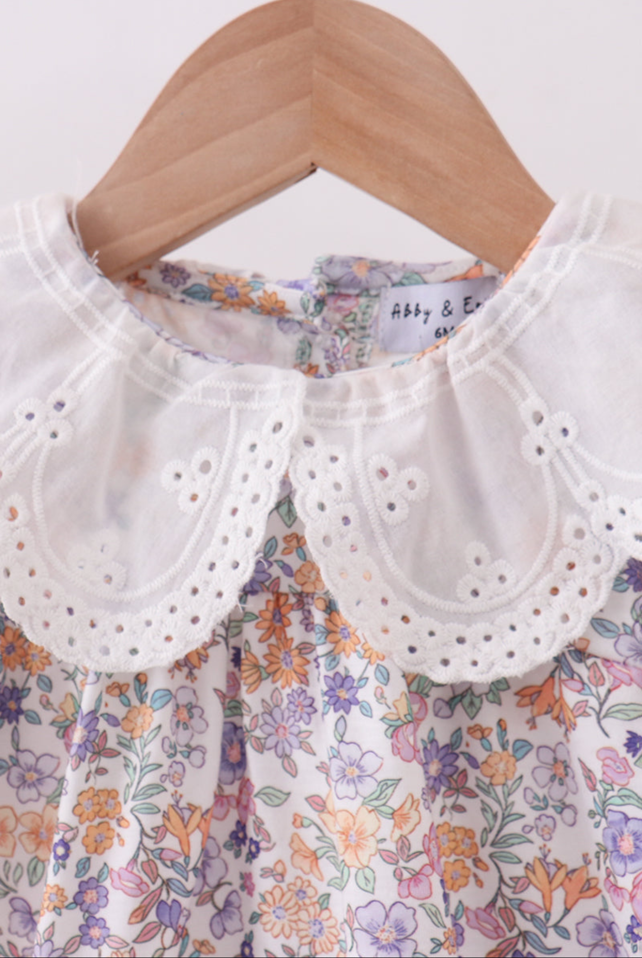 PURPLE FLORAL WOVEN LACE BUBBLE