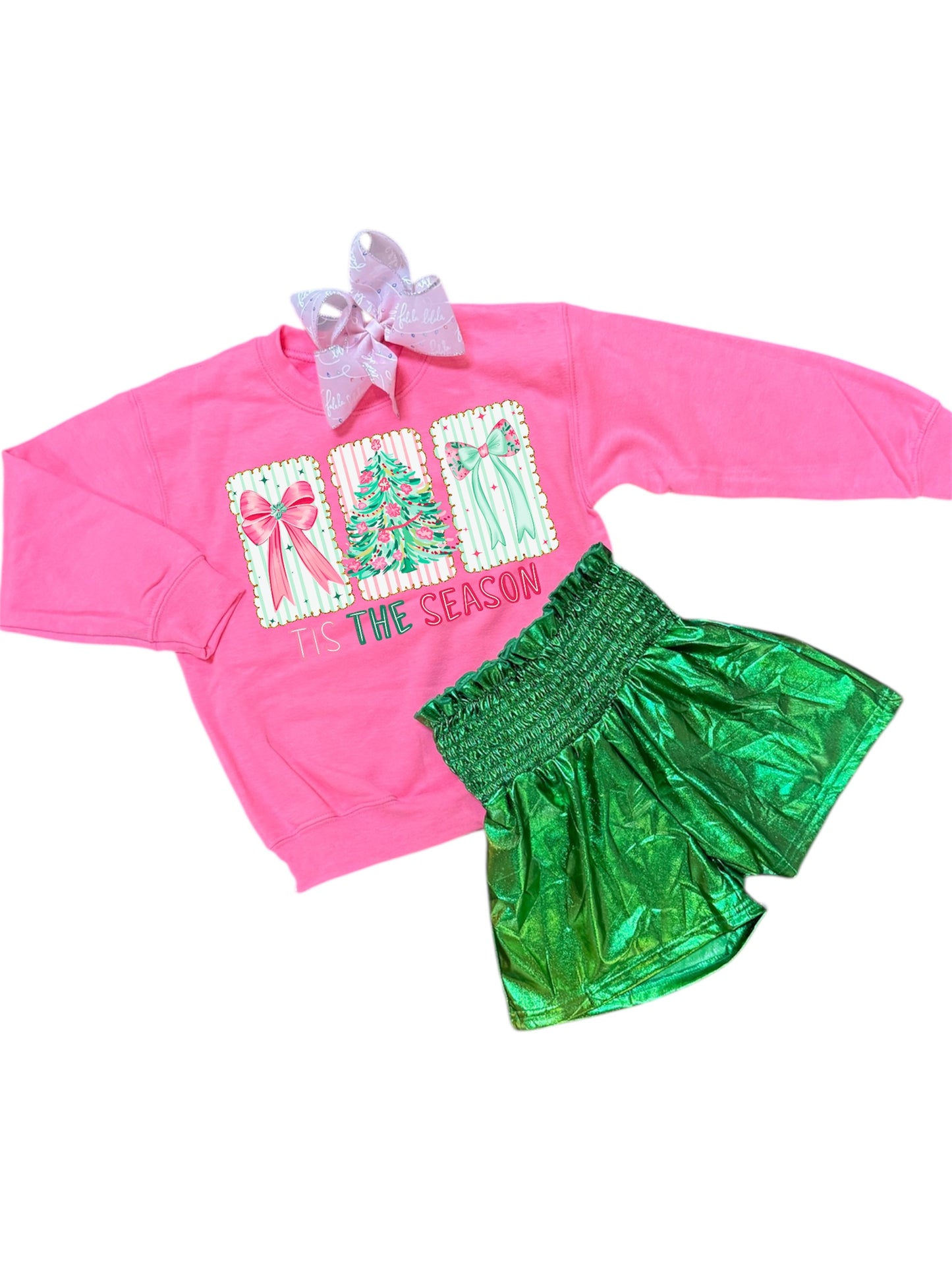 Tis the Season Pink Sweatshirt