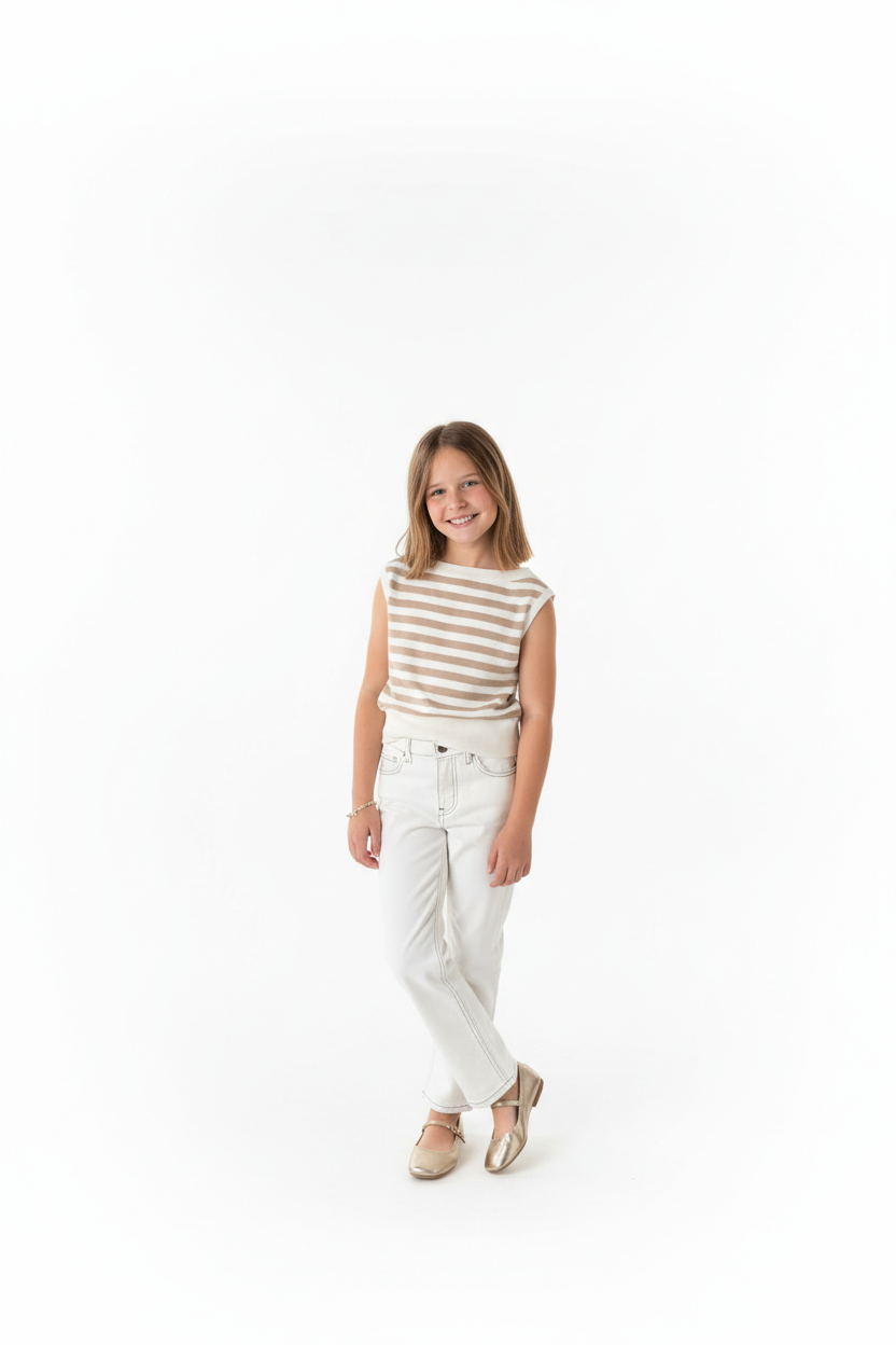 Sandy top in taupe