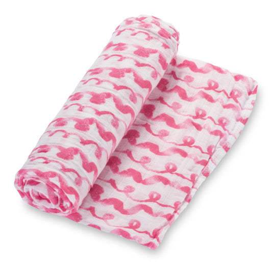 On Wednesdays We Wear Pink Baby Swaddle Blanket