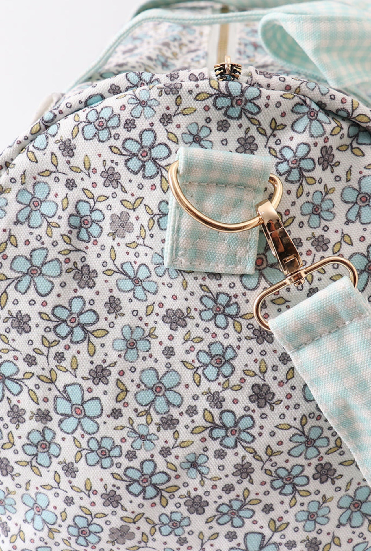 GREEN FLORAL TRAVEL BAG Duffle