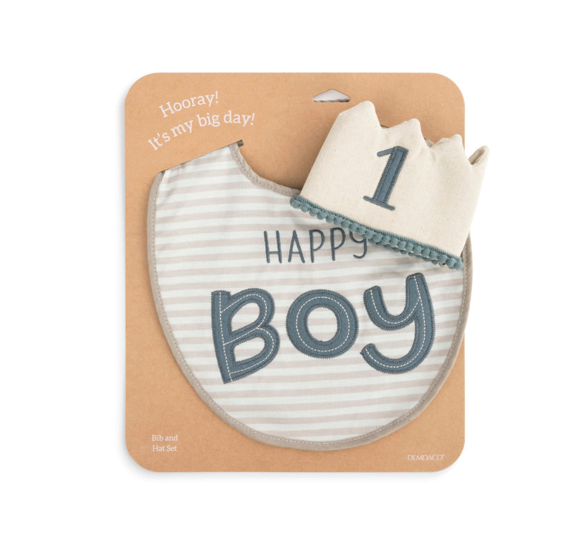 Hat/Bib Set - Boy - Nursery Keepsake