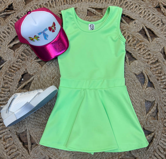 Neon Green Athletic Dress
