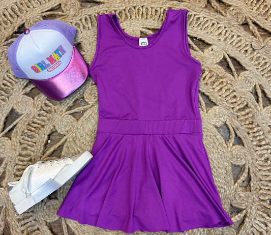 Neon Purple Athletic Dress