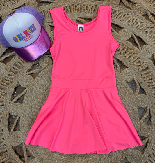 Neon Pink Athletic Dress