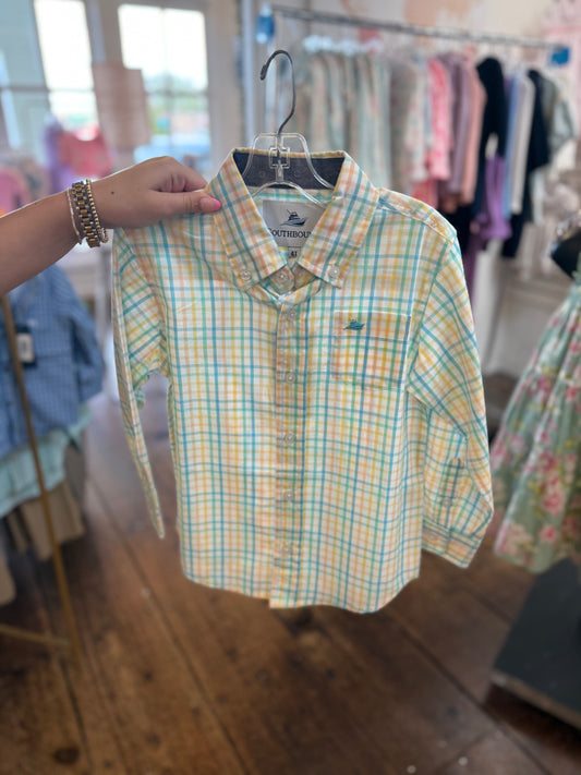 Pastel Plaid Button Up