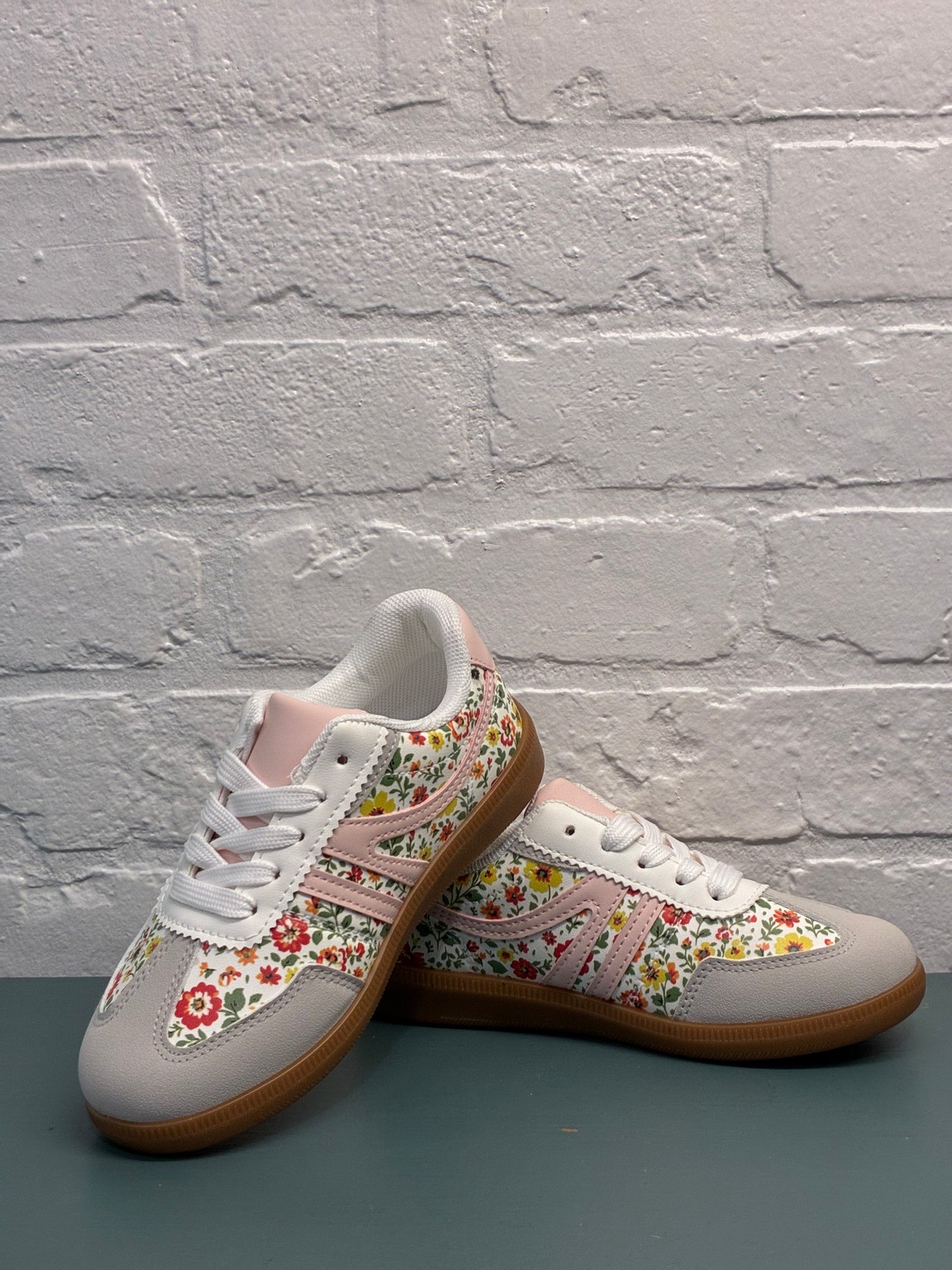 Girls Floral Print Everyday Sneaker
