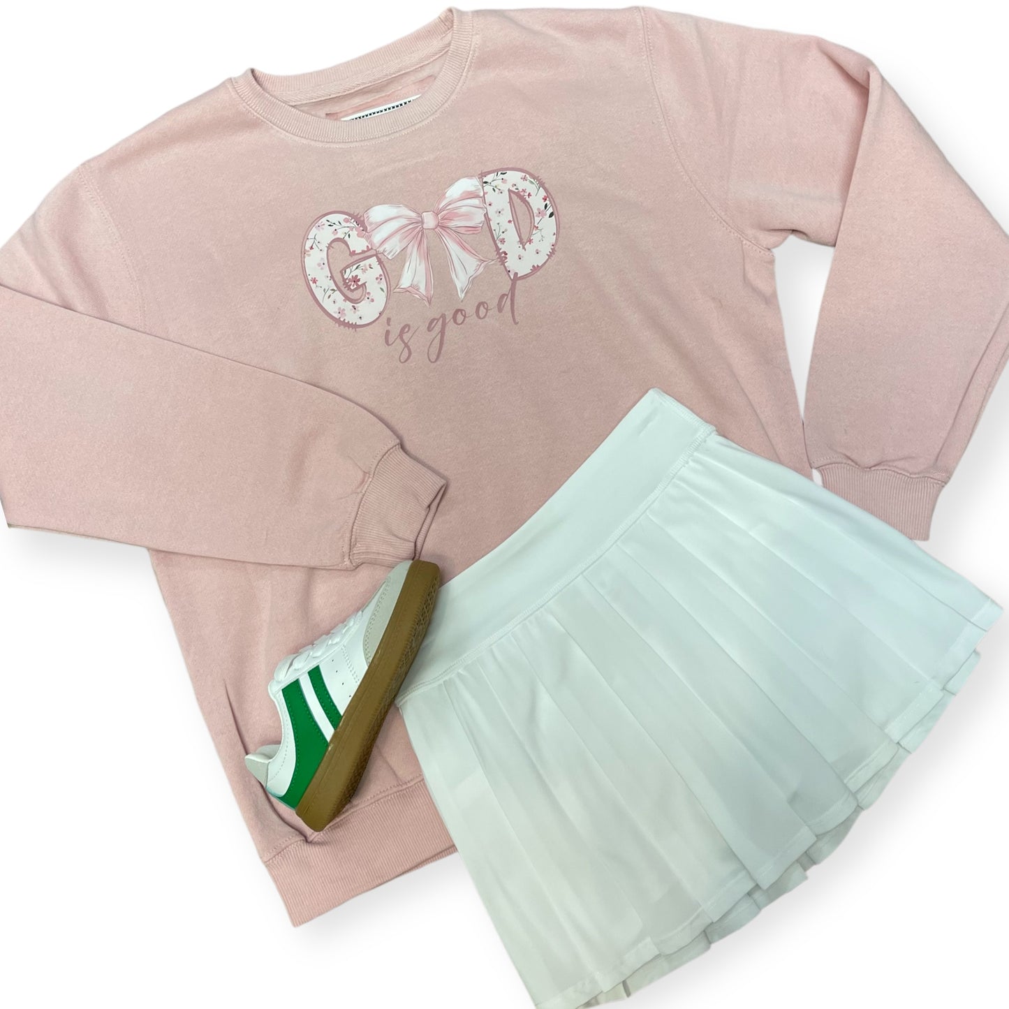 God is Good Bow Sweatshirt