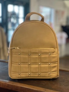 Caramel  studded backpack