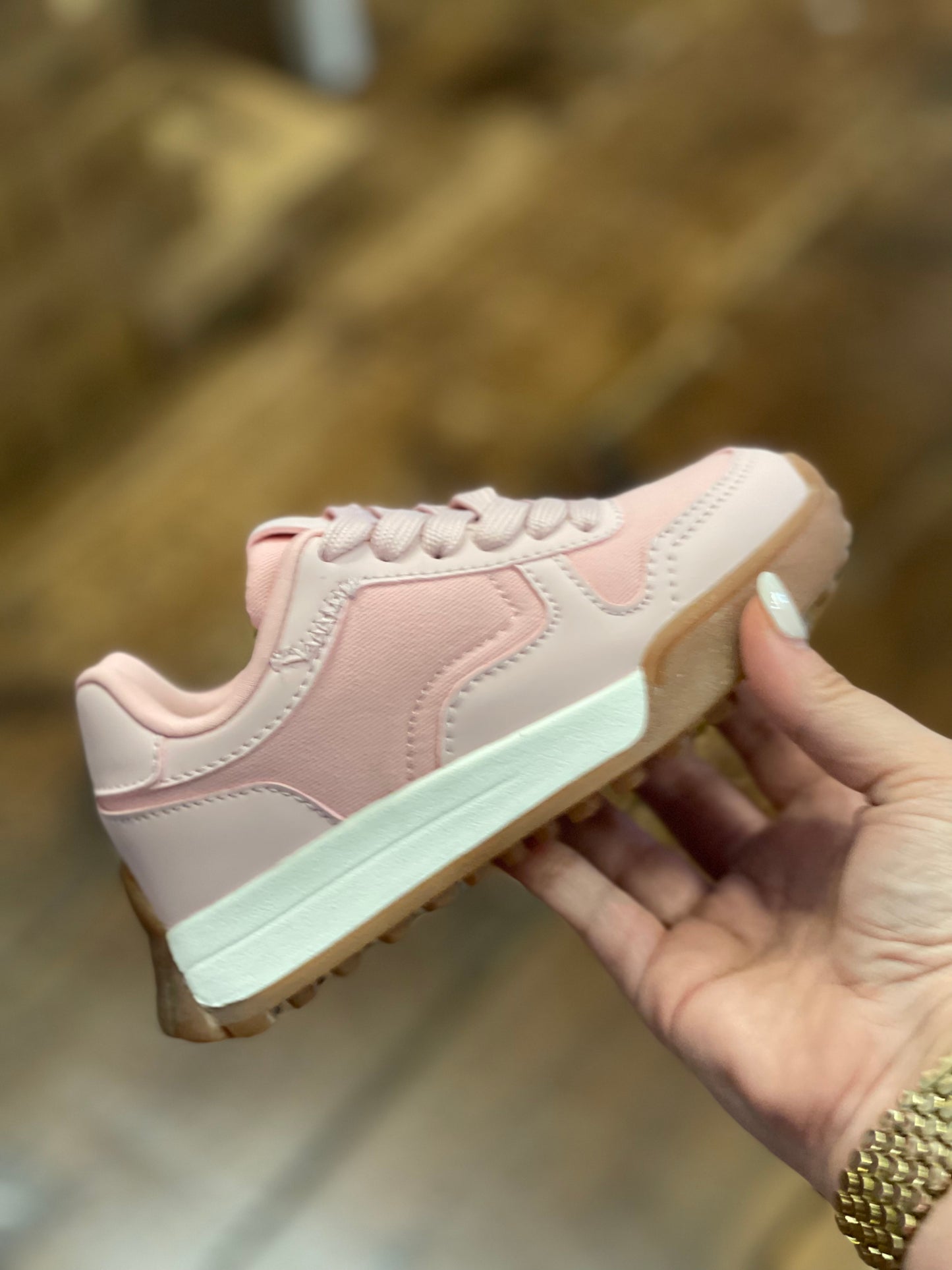 Light Pink Tennis Shoe