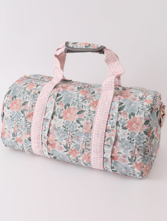 PINK FLORAL TRAVEL BAG