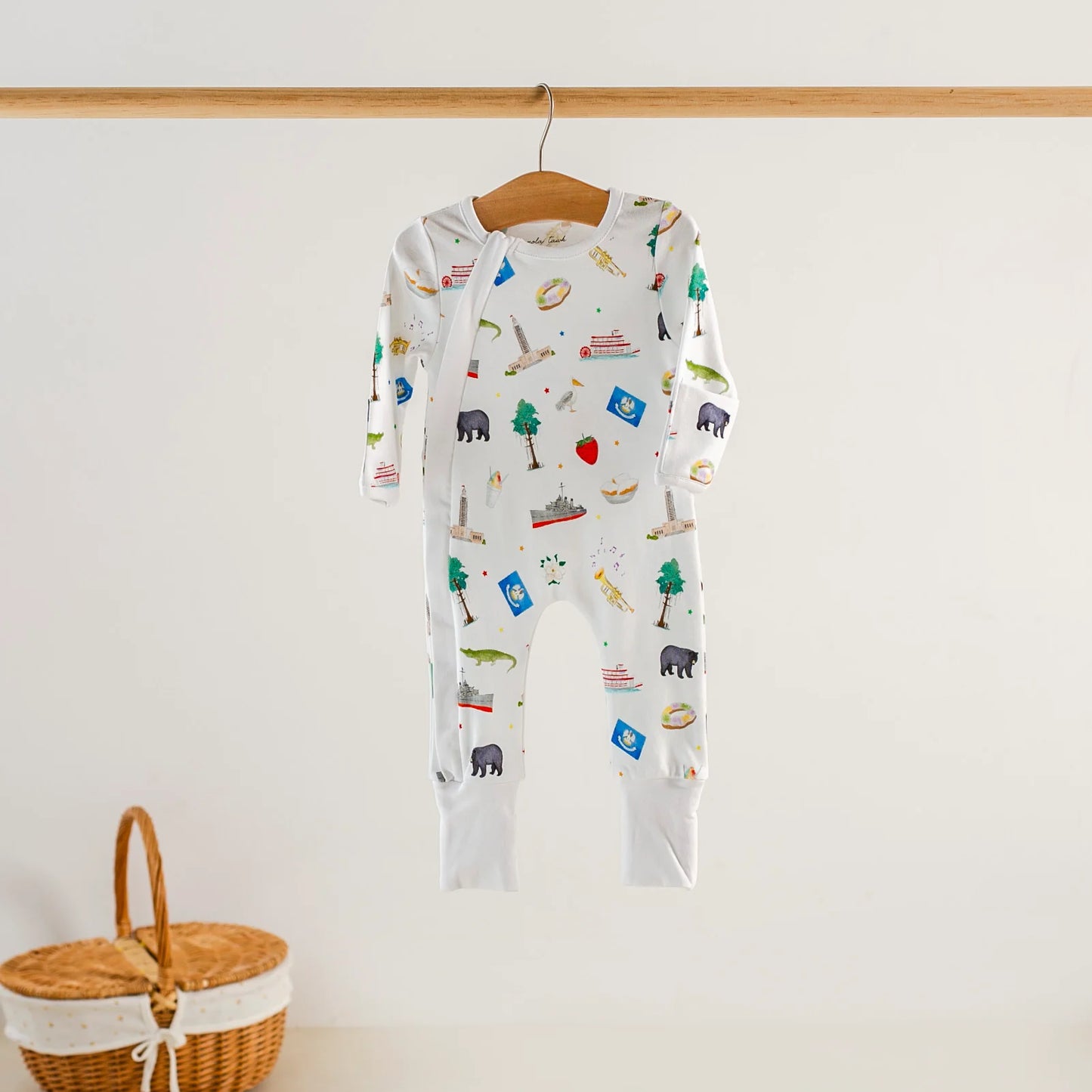 Louisiana Kids Organic Cotton Footie