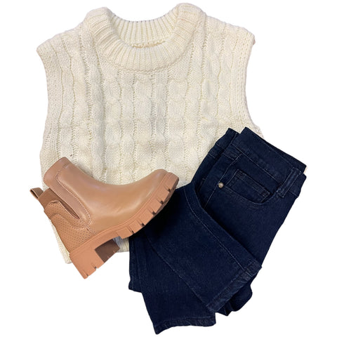 Ivory sweater top