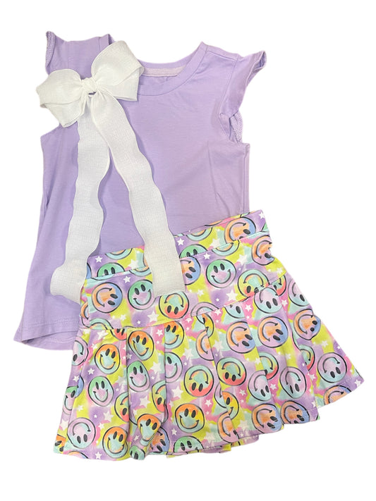 Smiles and Stars Tennis Skort