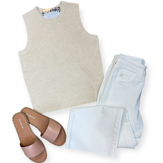 Cream Tank Top