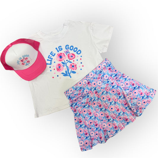 Blooming Petals Tennis Skort