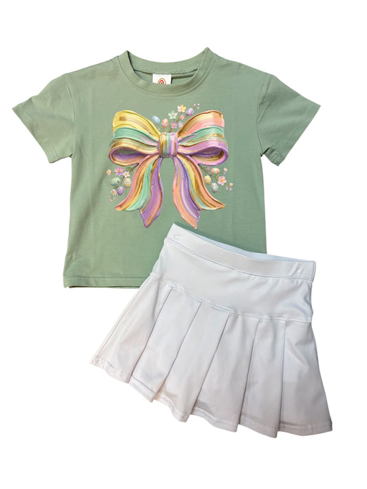 Pastel Bow with Egg Detail T Shirt