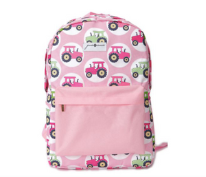 1074 Pink Tractor Backpack