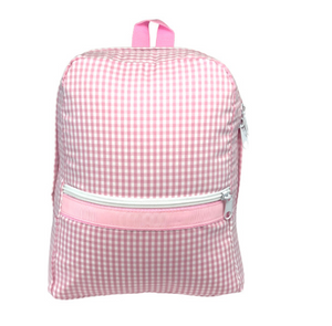 3013 Pink Gingham Medium Backpack