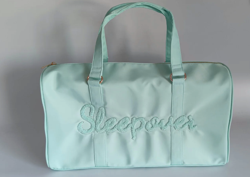 Mint Duffle Bag "Sleepover"