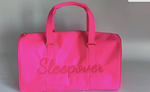 Hot Pink Duffle Bag "Sleepover"