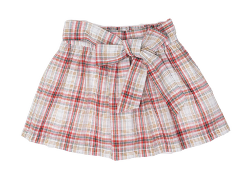 Lacey Festive Plaid Skirt