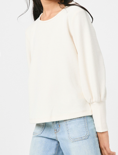 Ivory textured top