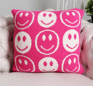 Smile Patterned Cushion Cover