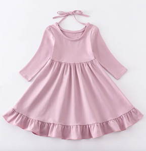 5886 Pink Ruffle Girl Dresses