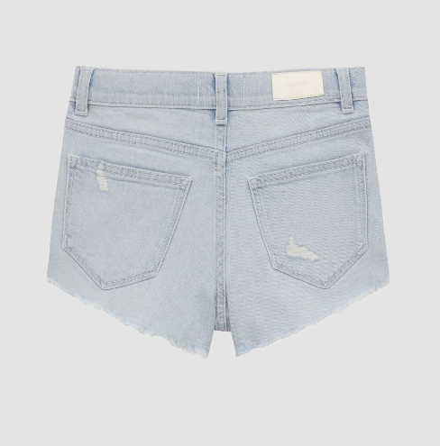 Lucy High Rise Shorts in Light Denim