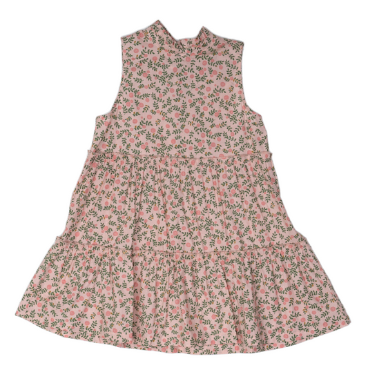 The Addison Dress in Pink/green Floral