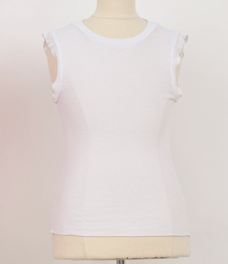 MMES120CP Off white knitted tank top
