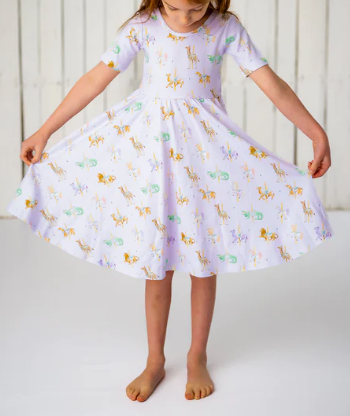 Round and Round we Go Twirl Dress