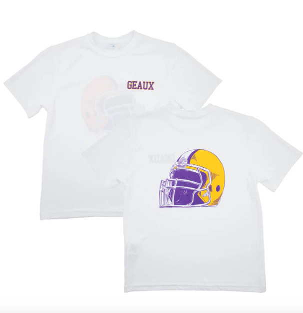 Geaux Tiger Helmet Dri Fit T-Shirt